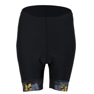 Cyklistické kraťasy CYKLO K036 3D GOFRATO - černá / zlatá