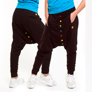 Dětské knoflíčkové harémky 632G